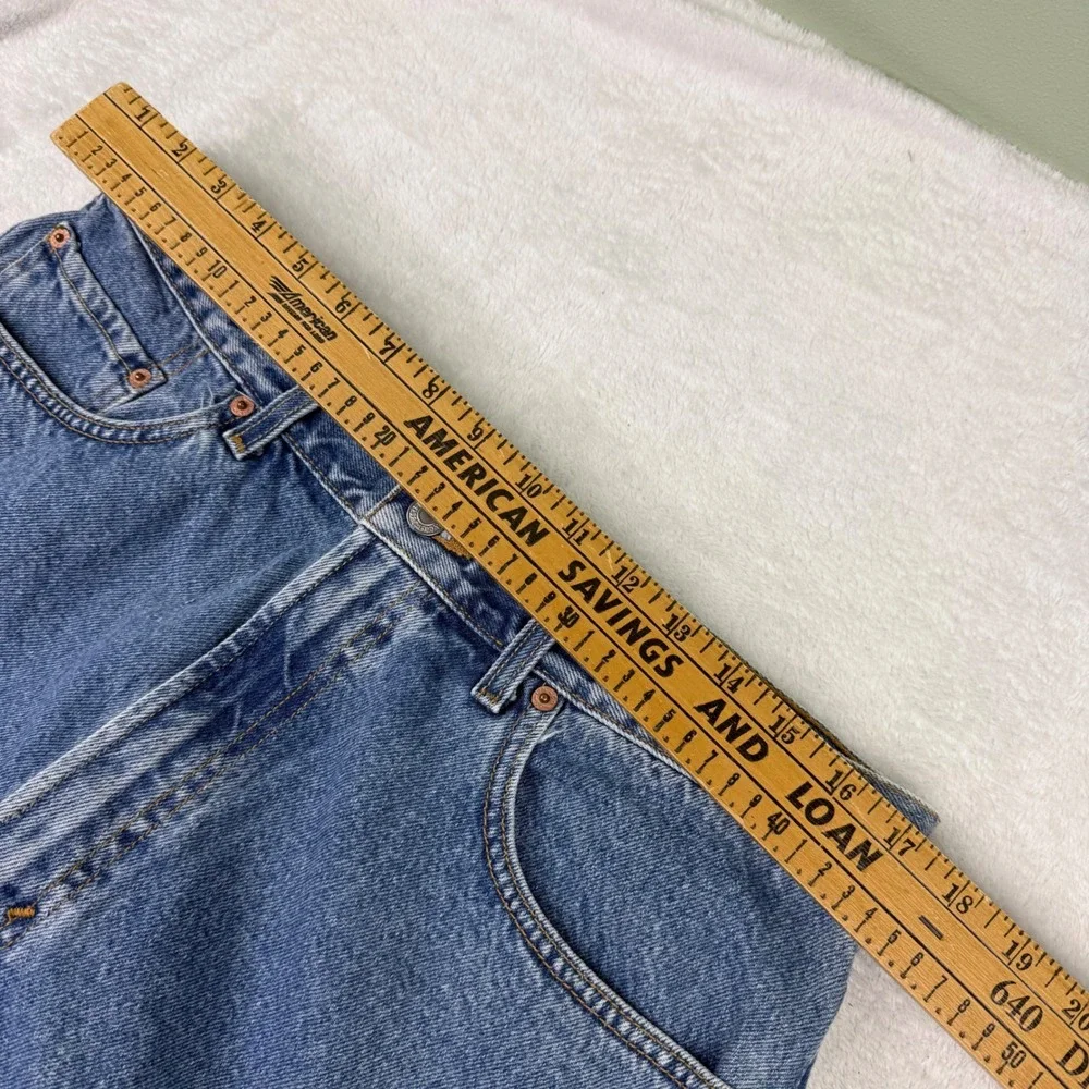 Levis 550 Relaxed Fit Denim Shorts Mens 38 Blue Med Wash Cotton‎ Jean Jorts Dad
